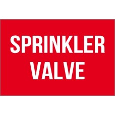 Sprinkler Valve Sign Sprinkler Valve Sign